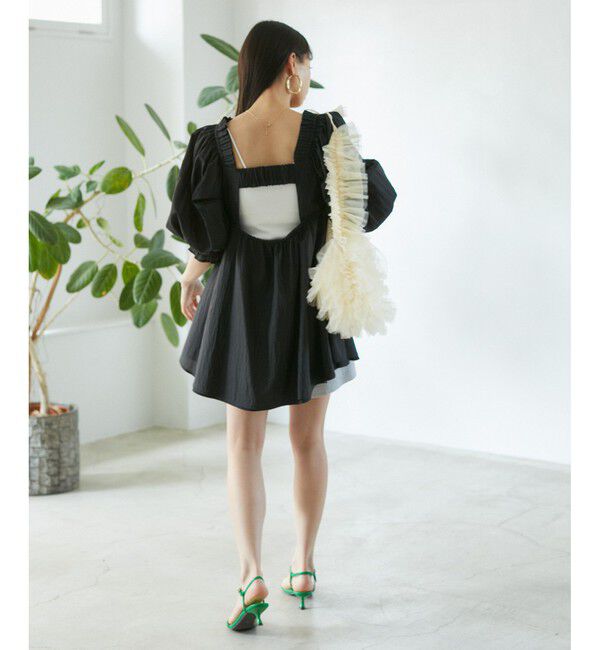 VIS「パフスリーブナイロンチュニックブラウス」|シャツ・ブラウス|