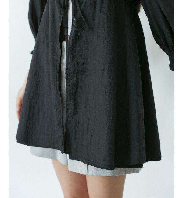 VIS「パフスリーブナイロンチュニックブラウス」|シャツ・ブラウス|