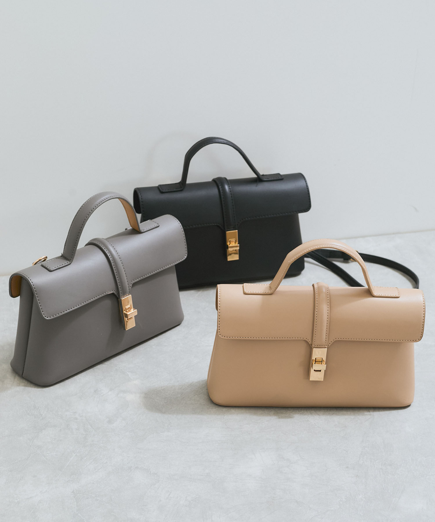 VIS「【新色追加】【2WAY】ひねり金具ワンハンドルミニショルダーバッグ」|ショルダー・メッセンジャー|