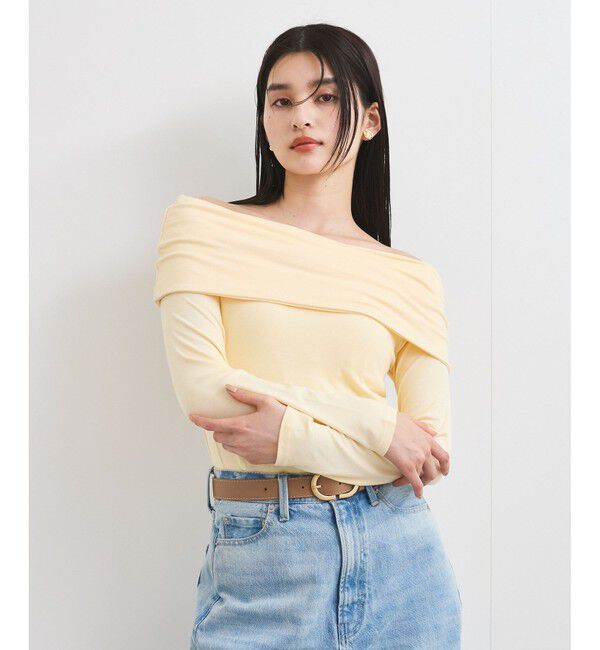 VIS「タックディテールオフショルカットソー」|Tシャツ・カットソー|