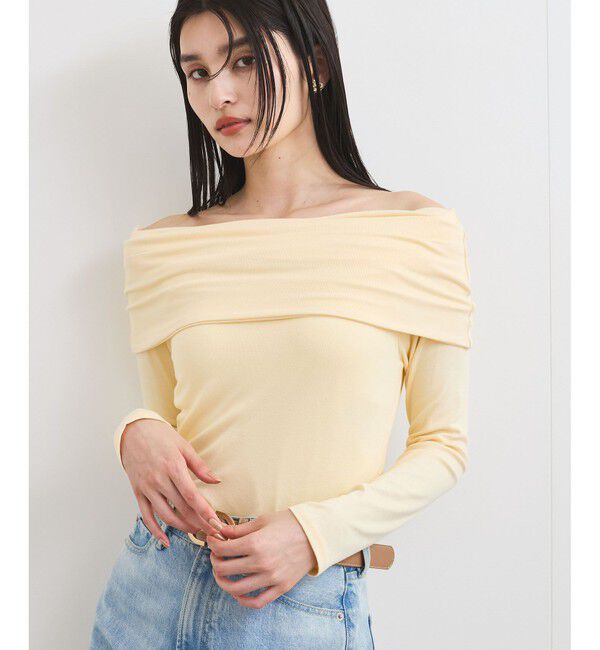 VIS「タックディテールオフショルカットソー」|Tシャツ・カットソー|