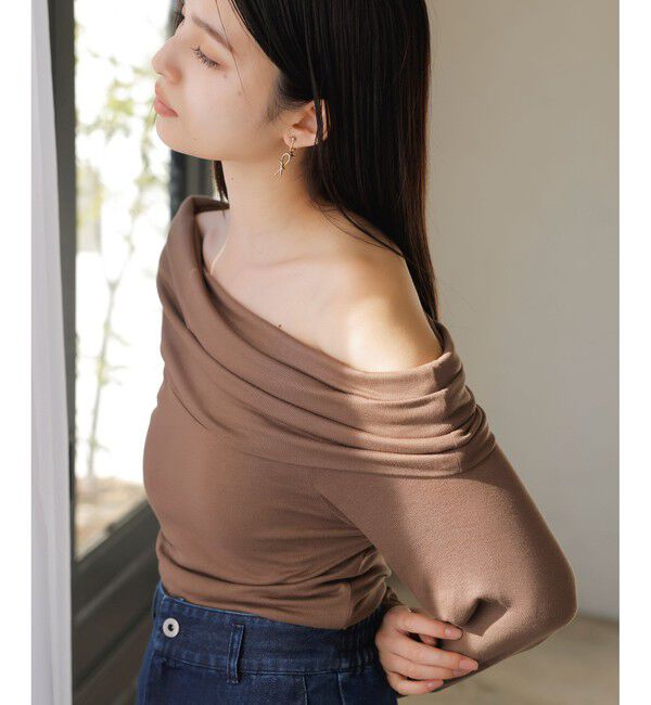 VIS「タックディテールオフショルカットソー」|Tシャツ・カットソー|