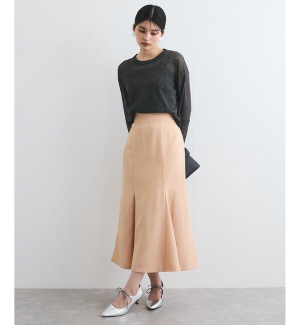 VIS「コード刺繍シアーニット」|ニット・セーター|