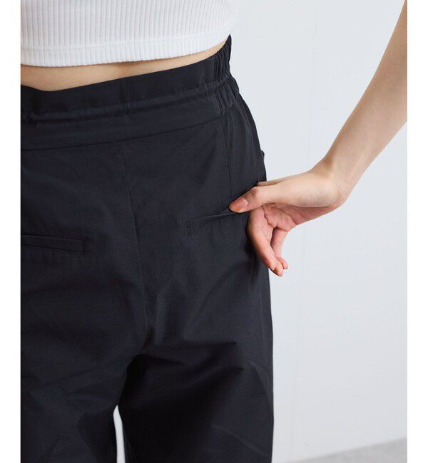 VIS「【接触冷感/洗える】ドロストワイドパンツ」|チノ|