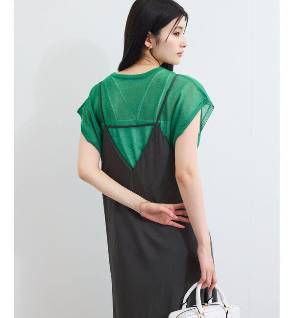 VIS「バイヤス仕立てナローキャミワンピース」|ワンピース|