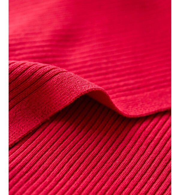 VIS「ビックカラーオフショルハーフスリーブニット」|ニット・セーター|