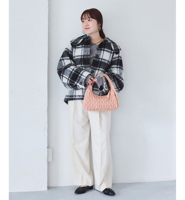 VIS「【2WAY】ねじりハンドルキルティングバッグ」|ハンドバッグ|