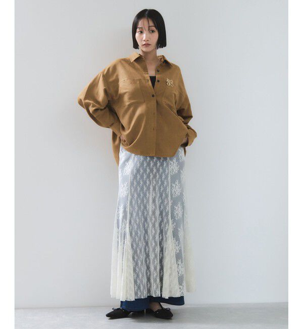 VIS「スエードライクロングスリーブシャツ」|シャツ・ブラウス|