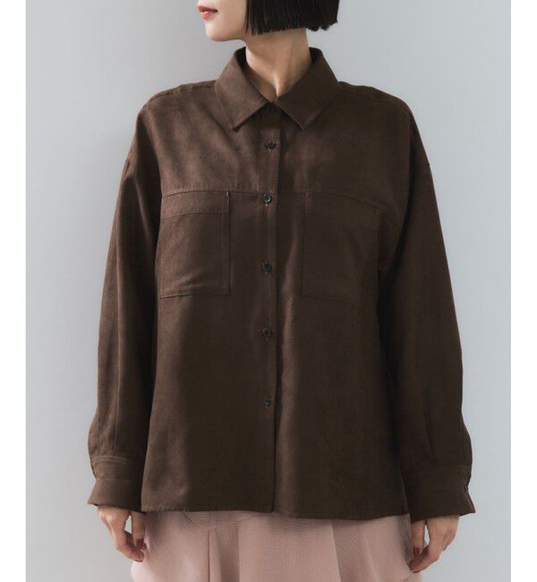 VIS「スエードライクロングスリーブシャツ」|シャツ・ブラウス|