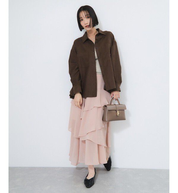 VIS「スエードライクロングスリーブシャツ」|シャツ・ブラウス|