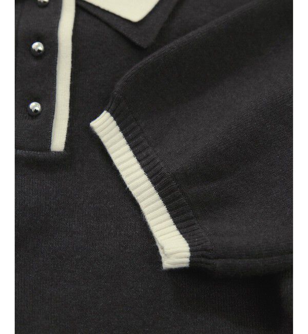 VIS「ダブルカラーポロトップス」|ポロシャツ|