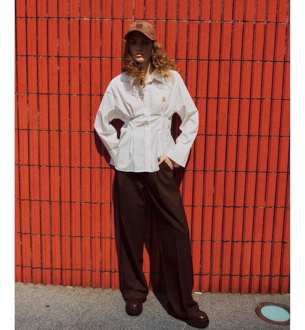 VIS「【POLOBCS】VIS別注ウエストタックフレアシャツ」|シャツ・ブラウス|