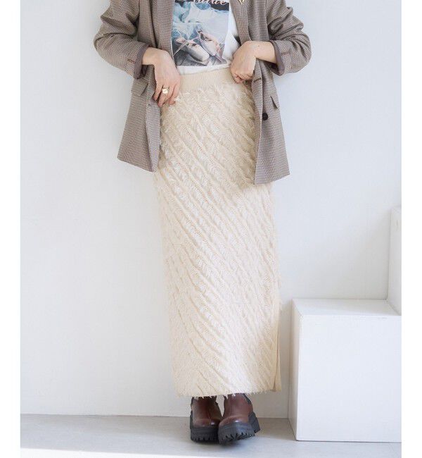 VIS「フリンジニットナロースカート」|スカート|キナリ(16)