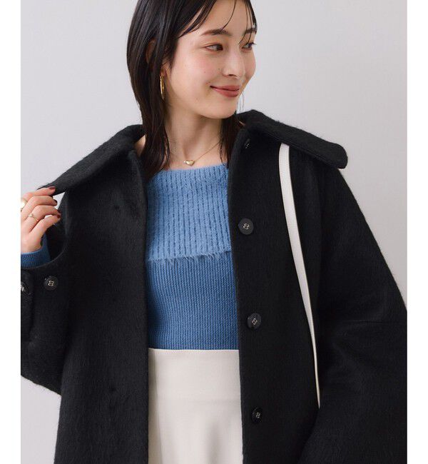 VIS「フェザーヤーンオフショルもちもちリブニット/イージーケア」|ニット・セーター|
