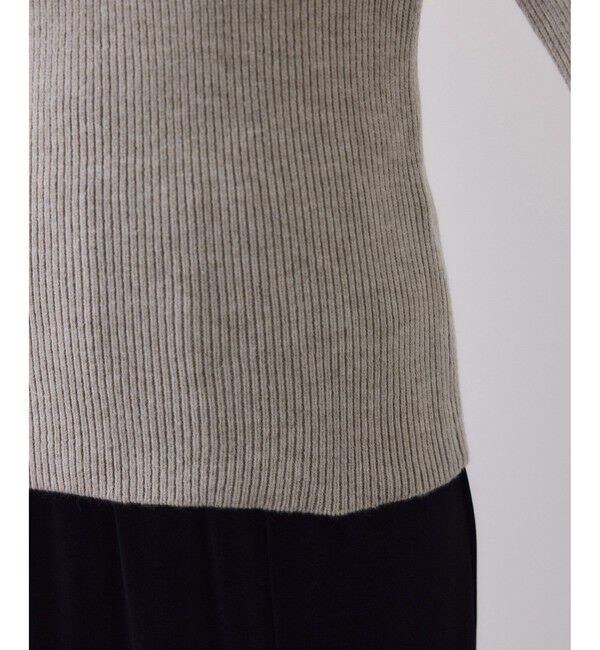 VIS「フェザーヤーンオフショルもちもちリブニット/イージーケア」|ニット・セーター|