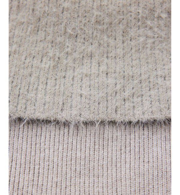 VIS「フェザーヤーンオフショルもちもちリブニット/イージーケア」|ニット・セーター|