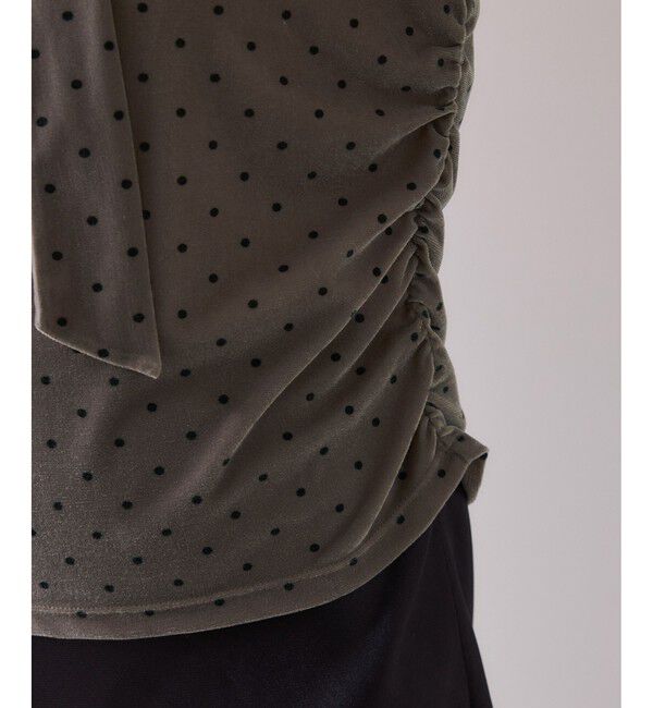 VIS「ベロアボウタイドットカットソー」|Tシャツ・カットソー|