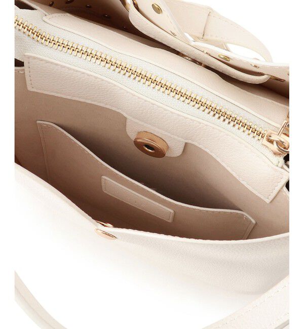 VIS「ラインストーン＆スタッズハートカットバッグ」|ショルダー・メッセンジャー|