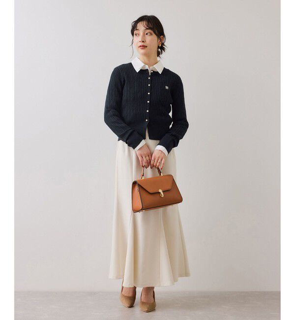 VIS「 ケーブルコンパクトカーディガン」|カーディガン|