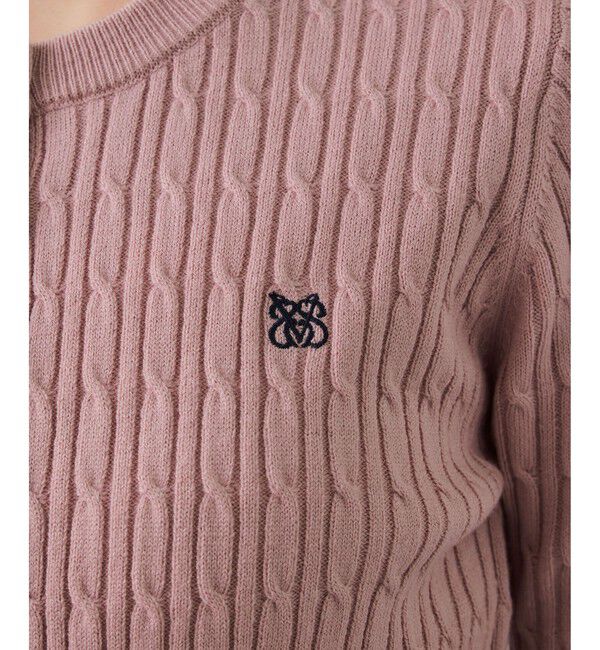 VIS「 ケーブルコンパクトカーディガン」|カーディガン|