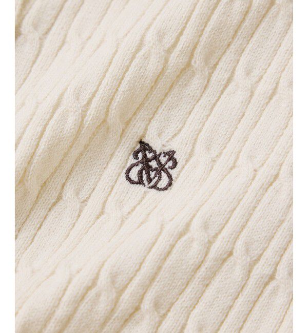 VIS「 ケーブルコンパクトカーディガン」|カーディガン|