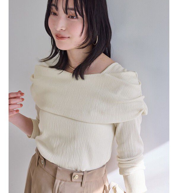 VIS「ジャガードオフショルプルオーバー/イージーケア」|Tシャツ・カットソー|キナリ(16)