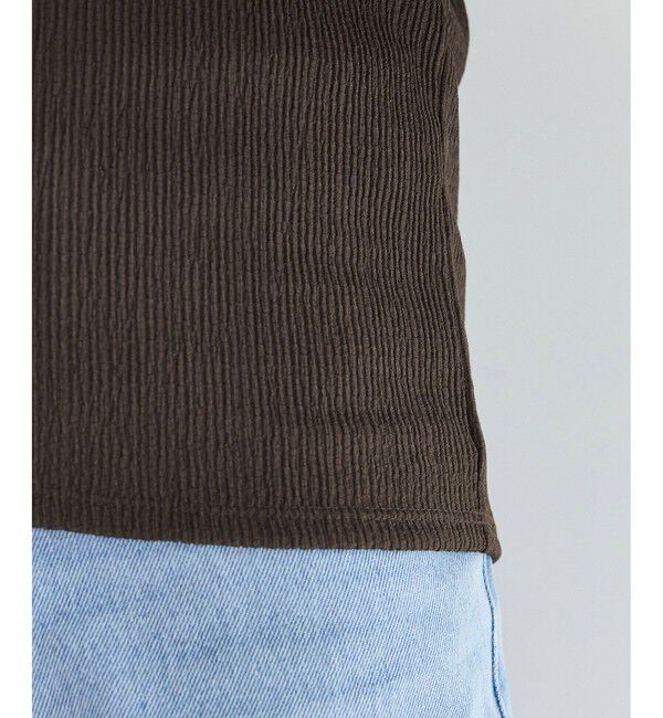 VIS「ジャガードオフショルプルオーバー/イージーケア」|Tシャツ・カットソー|