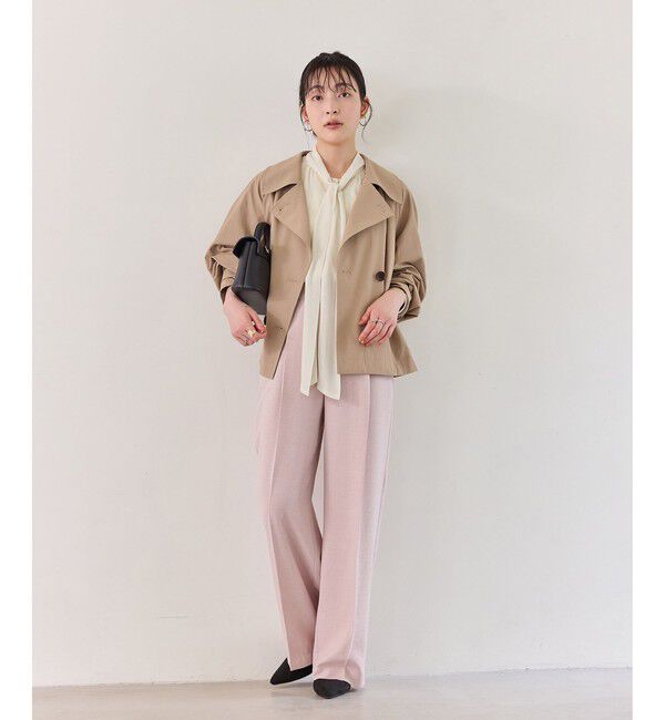 VIS「ラメ楊柳ボウタイブラウス」|シャツ・ブラウス|