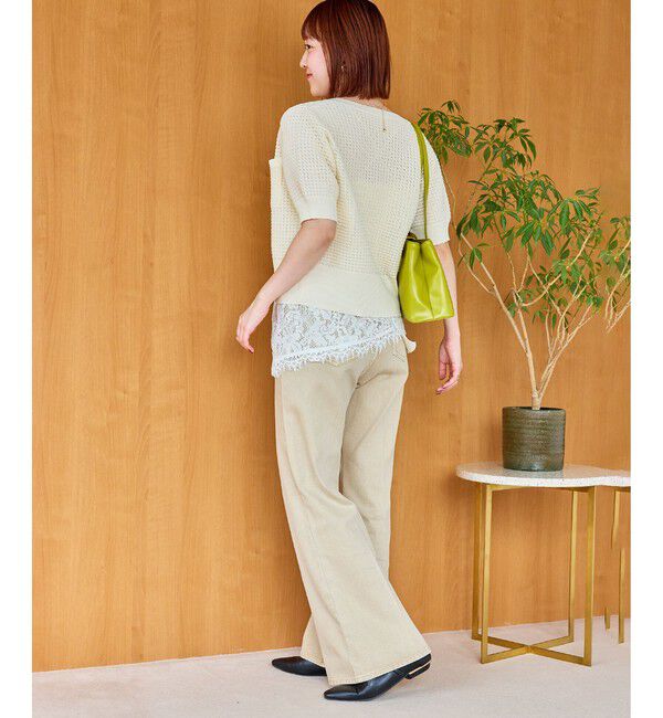 VIS「クルーネックコンパクトカーディガン/イージーケア」|カーディガン|