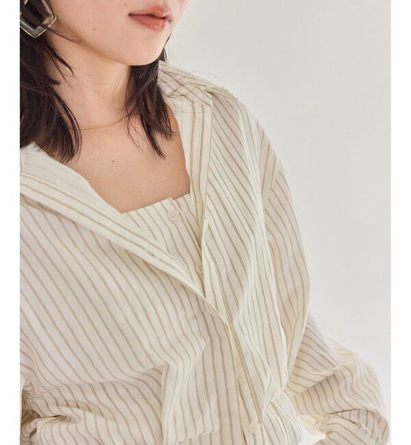 VIS「レイヤードストライプシャツ」|シャツ・ブラウス|