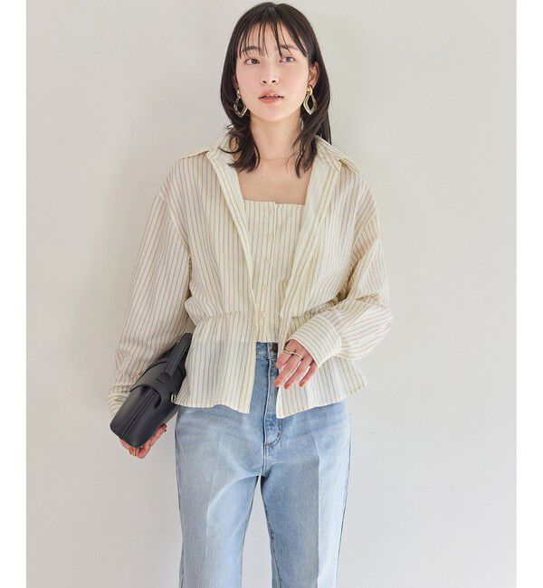 VIS「レイヤードストライプシャツ」|シャツ・ブラウス|