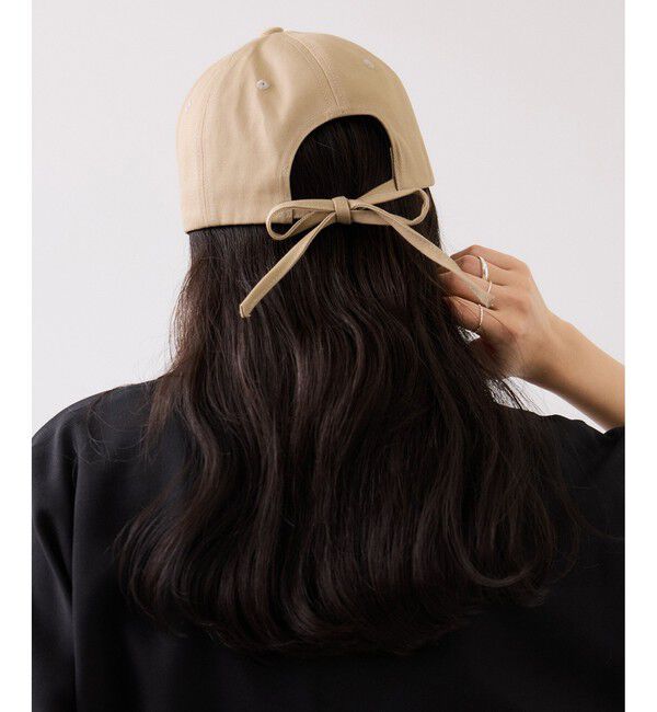 VIS「【定番人気】バックリボンツイルキャップ」|キャップ・キャスケット|