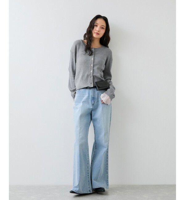 VIS「袖口レースカーディガン」|カーディガン|