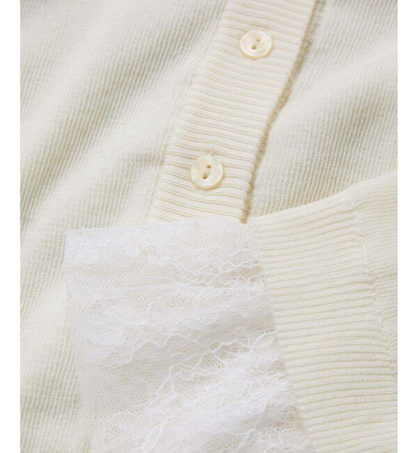 VIS「袖口レースカーディガン」|カーディガン|