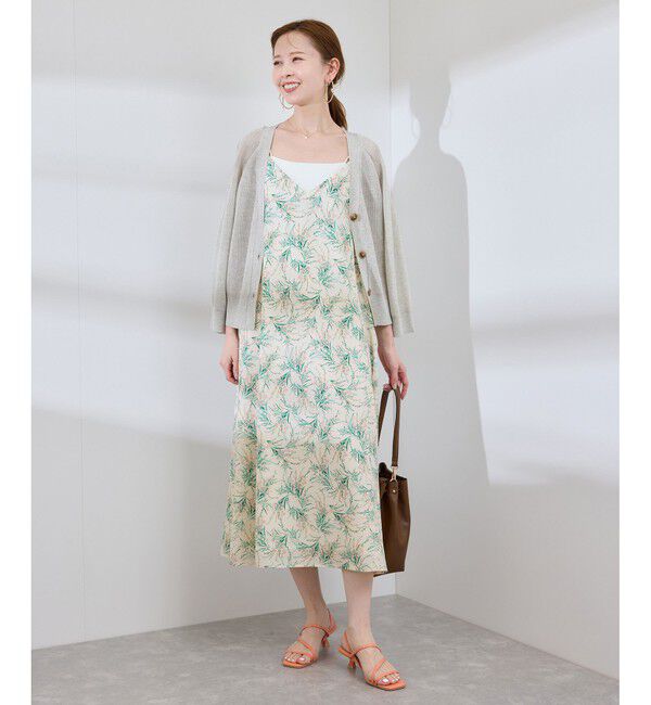 Rope&rsquo;Picnic「【前後2WAY】ガーデンフラワーキャミワンピース/リンクコーデ」|ワンピース|