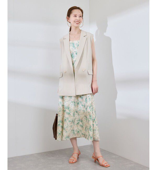 Rope&rsquo;Picnic「【前後2WAY】ガーデンフラワーキャミワンピース/リンクコーデ」|ワンピース|