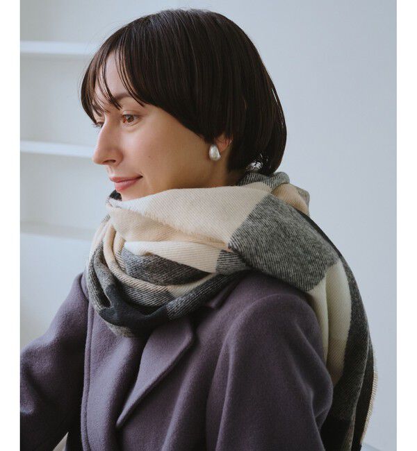 ROPE PICNIC PASSAGE「チェックストール」|ストール|