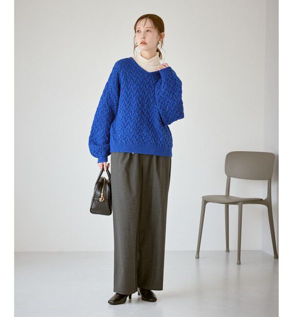 Rope&rsquo;Picnic「ミニフラワースパンコールニット」|ニット・セーター|