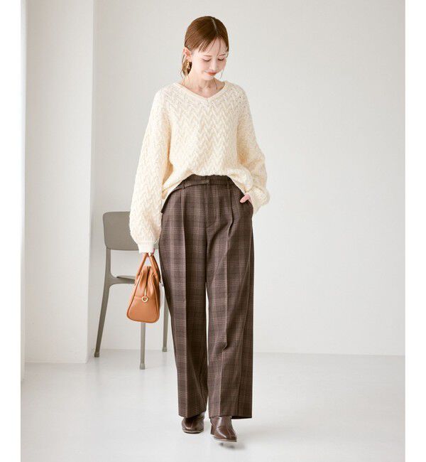 Rope&rsquo;Picnic「ミニフラワースパンコールニット」|ニット・セーター|