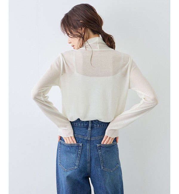 Rope&rsquo;Picnic「ラメシアーリブタートルトップス」|Tシャツ・カットソー|