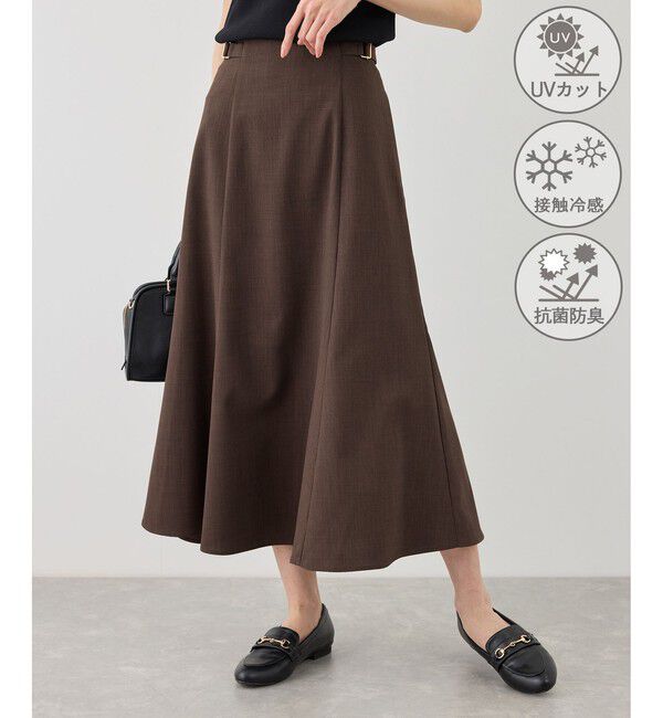 Rope&rsquo;Picnic「カナパ サイドベルトマーメイドスカート/セットアップ対応・UV・抗菌防臭・接触冷感」|スカート|ブラウン(20)