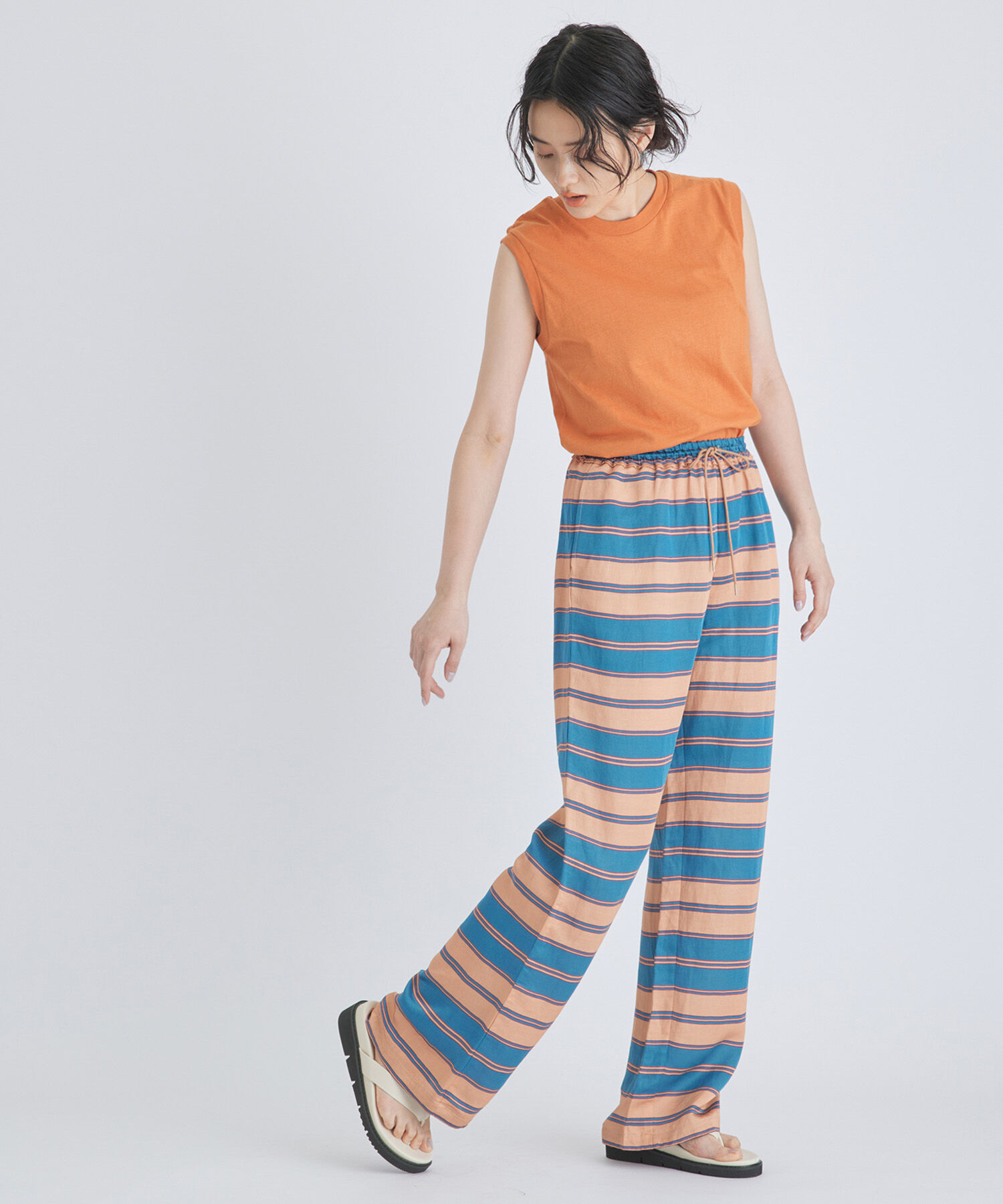 ADAM ET ROPE'「【Hanes for BIOTOP】Sleeveless T-Shirts」|Tシャツ・カットソー|