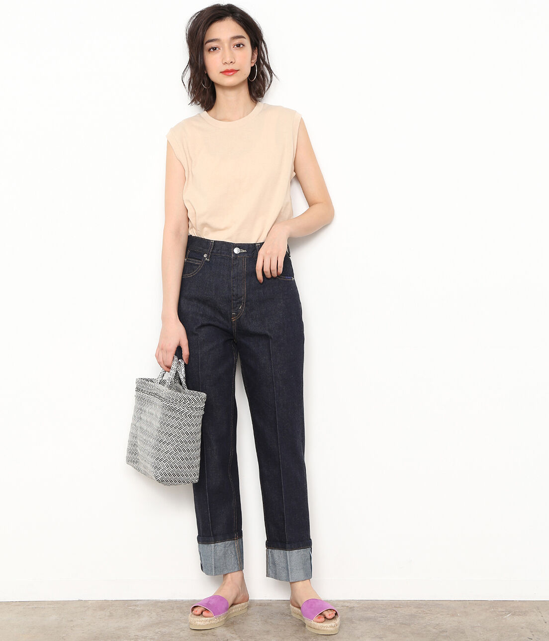 ADAM ET ROPE'「【Hanes for BIOTOP】Sleeveless T-Shirts」|Tシャツ・カットソー|