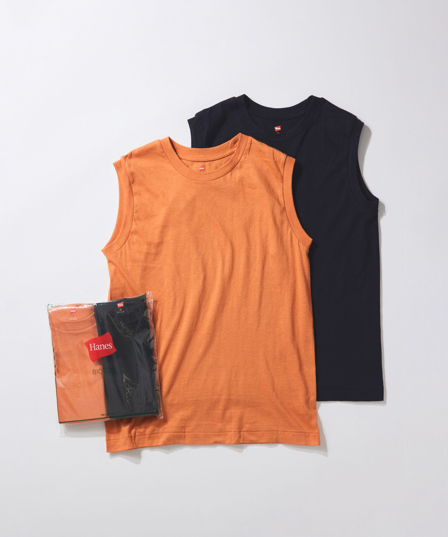 ADAM ET ROPE'「【Hanes for BIOTOP】Sleeveless T-Shirts」|Tシャツ・カットソー|ネイビー系(41)