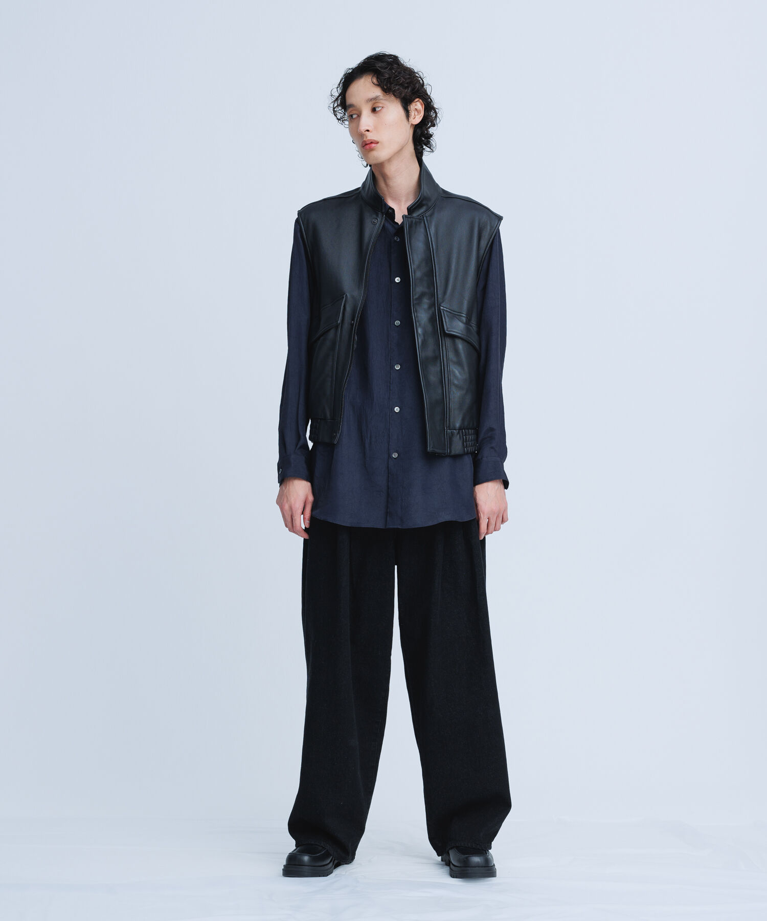 ADAM ET ROPE'「【別注】《ne Quittez pas / ヌキテパ》OVER SIZE Caftan SHIRT」|シャツ・ブラウス|