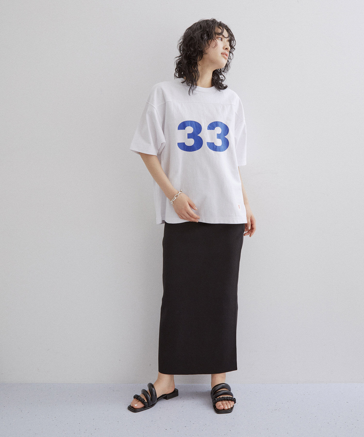 ADAM ET ROPE'「【サステナブル・セットアップ対応】ハイウエストリブニットスカート」|スカート|