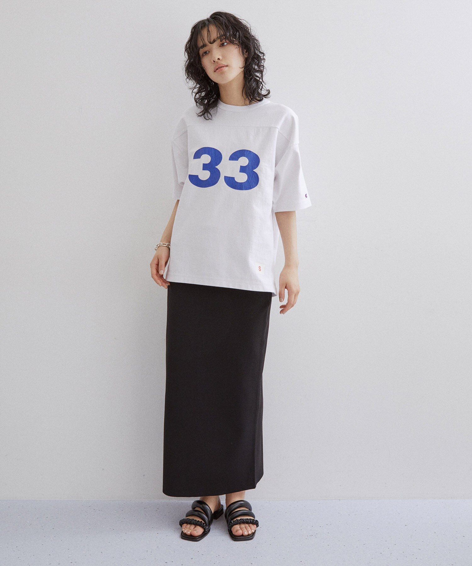 ADAM ET ROPE'「【サステナブル・セットアップ対応】ハイウエストリブニットスカート」|スカート|