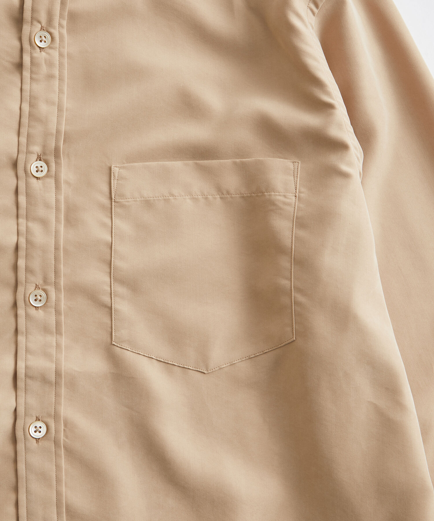 ADAM ET ROPE'「《定番》レーヨンスエード バンドカラーシャツ / ユニセックス」|シャツ・ブラウス|