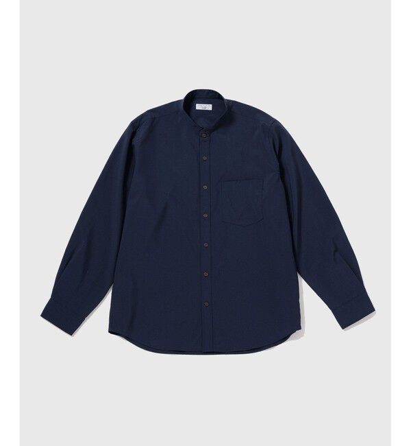 ADAM ET ROPE'「【NIKKE】 バンドカラー シャツ / ウォッシャブル」|シャツ・ブラウス|