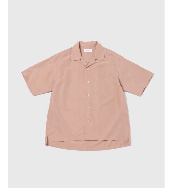 ADAM ET ROPE'「リラックス ドレープ レーヨン オープンカラーシャツ  / ロングシーズン着用可能」|シャツ・ブラウス|ピンク系(65)